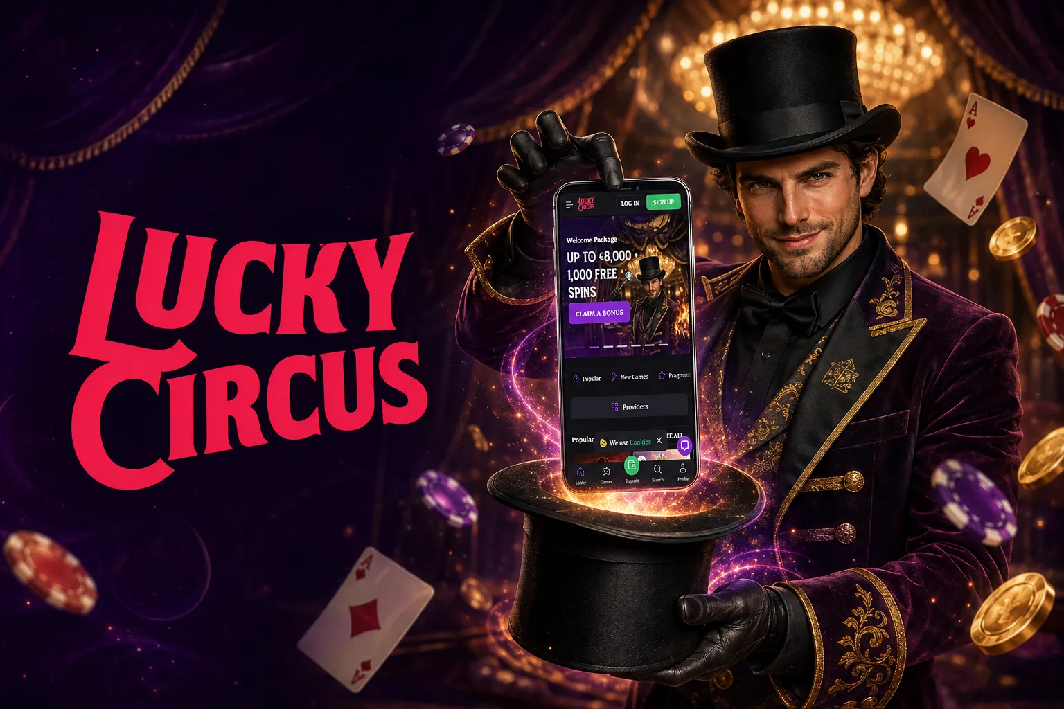 LuckyCircus Casino App-Screenshot
